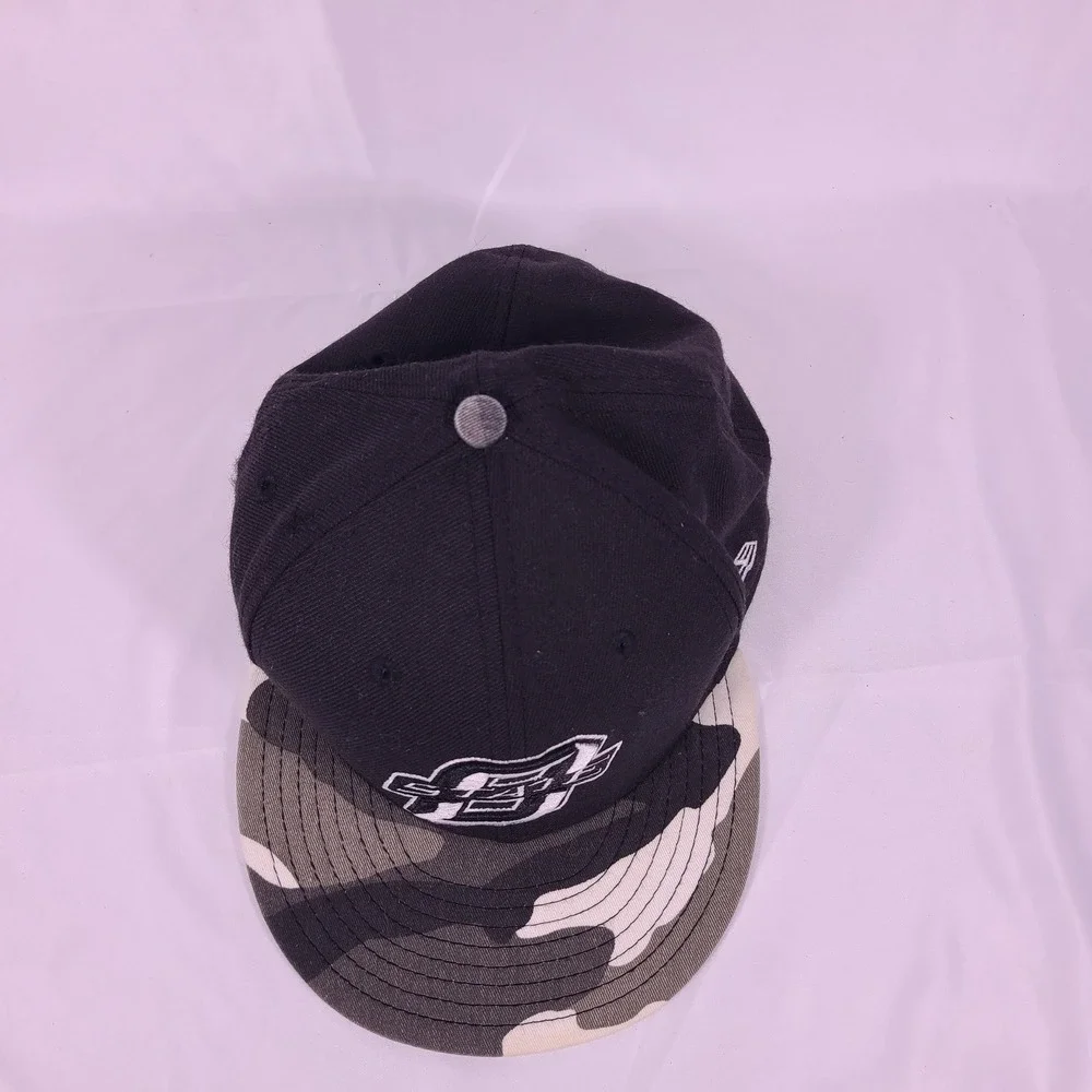 OSU Oklahoma State Cowboys Fitted Hat 7 1/2 New Era 100% Cotton Grey Camo
